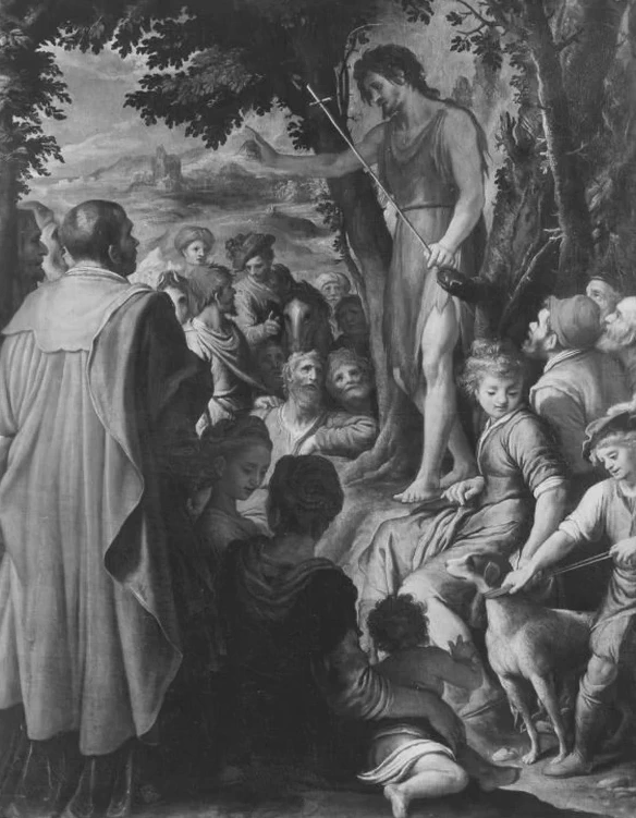 Giovanni predica nel deserto - Bavarian State Painting Collections, Monaco di baviera